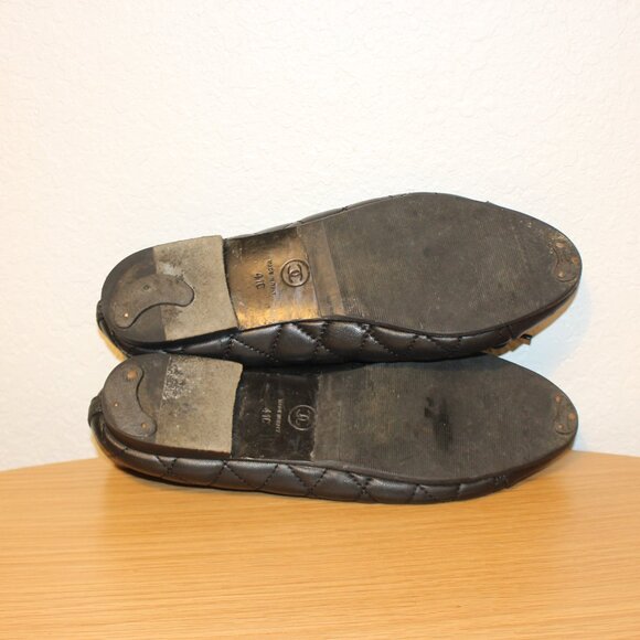 Chanel Interlocking CC Logo Leather Ballet Flats Size 41 C - Picture 6 of 8